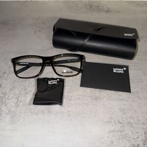 MONTBLANC MB610 Eyeglasses 53-20-145 Havana w/Demo Clear Lens 056 MB 610